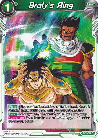 Broly's Ring [BT1-081] | Black Swamp Games