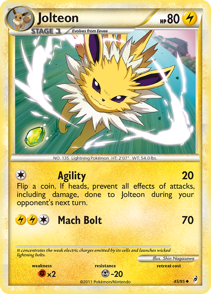 Jolteon (45/95) [HeartGold & SoulSilver: Call of Legends] | Black Swamp Games