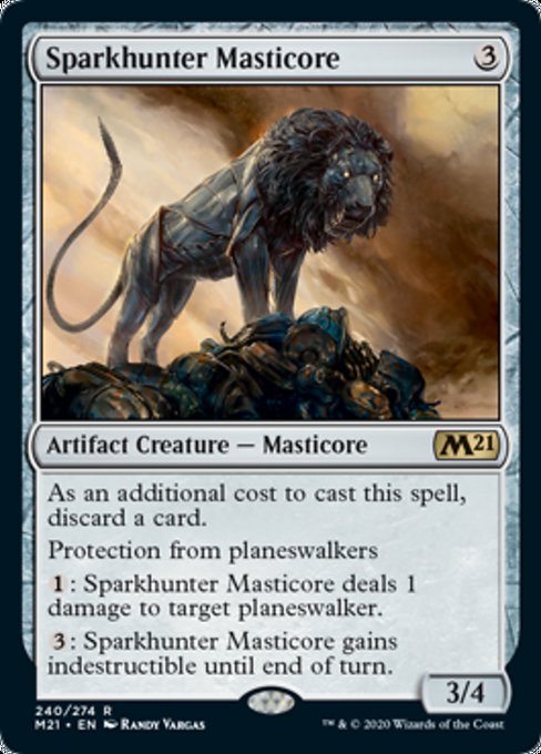 Sparkhunter Masticore [Core Set 2021] | Black Swamp Games