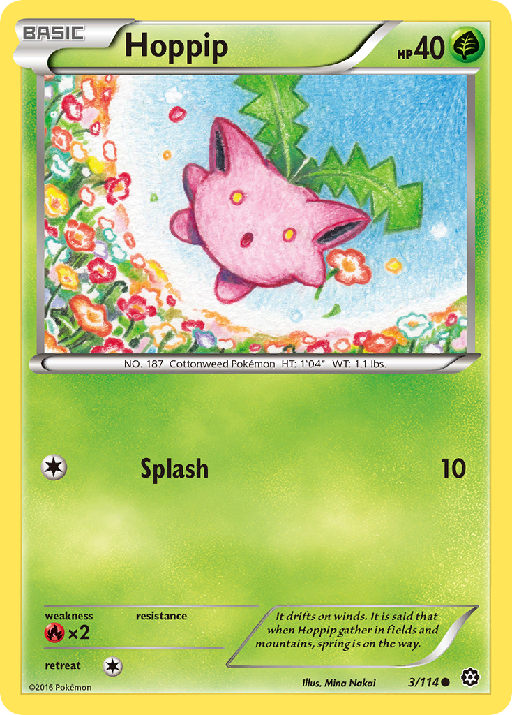 Hoppip (3/114) [XY: Steam Siege] | Black Swamp Games