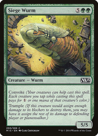 Siege Wurm [Magic 2015] | Black Swamp Games