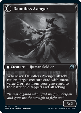 Bereaved Survivor // Dauntless Avenger [Innistrad: Double Feature] | Black Swamp Games