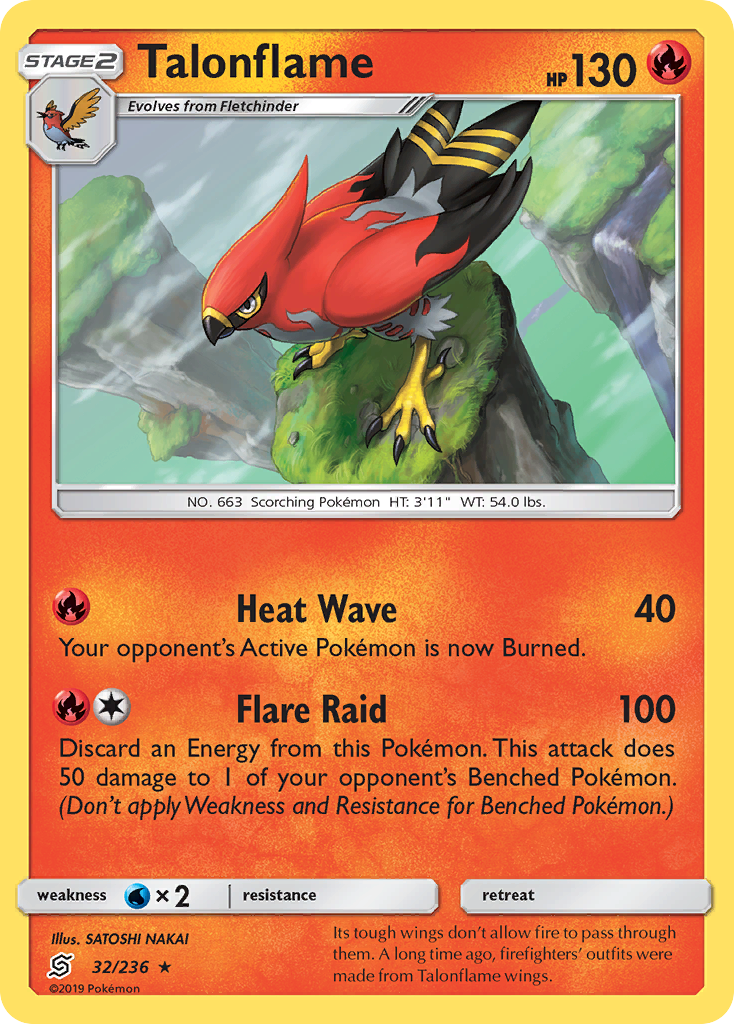 Talonflame (32/236) [Sun & Moon: Unified Minds] | Black Swamp Games