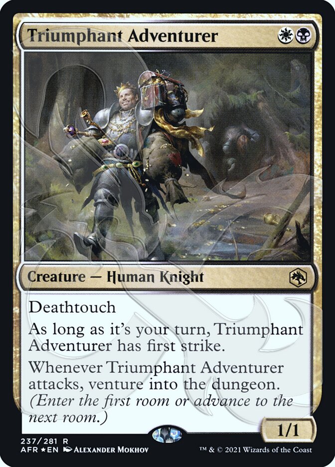 Triumphant Adventurer (Ampersand Promo) [Dungeons & Dragons: Adventures in the Forgotten Realms Promos] | Black Swamp Games