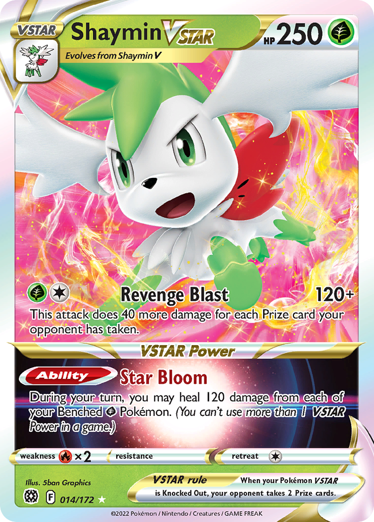 Shaymin VSTAR (014/172) (Jumbo Card) [Sword & Shield: Brilliant Stars] | Black Swamp Games