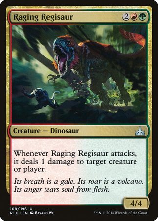 Raging Regisaur [Rivals of Ixalan] | Black Swamp Games
