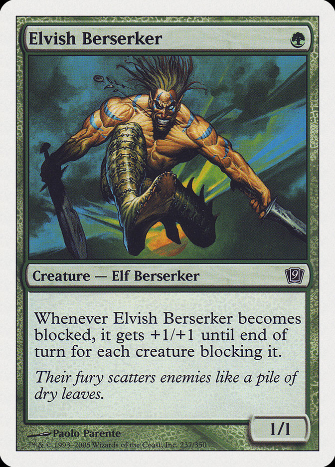 Elvish Berserker [Ninth Edition] | Black Swamp Games