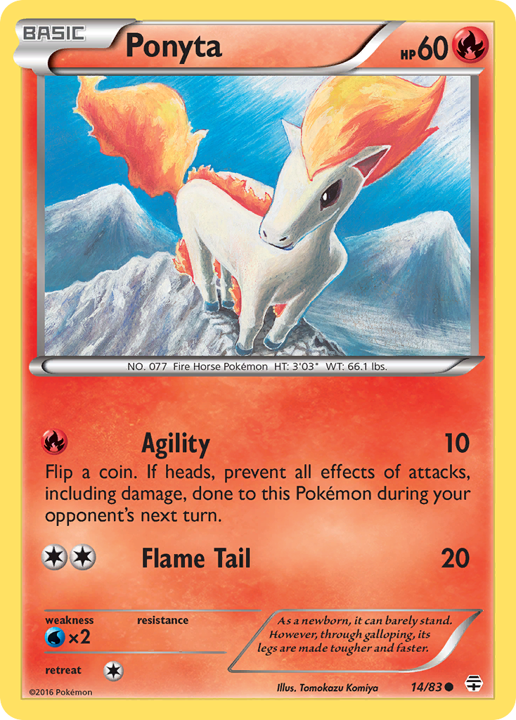 Ponyta (14/83) [XY: Generations] | Black Swamp Games