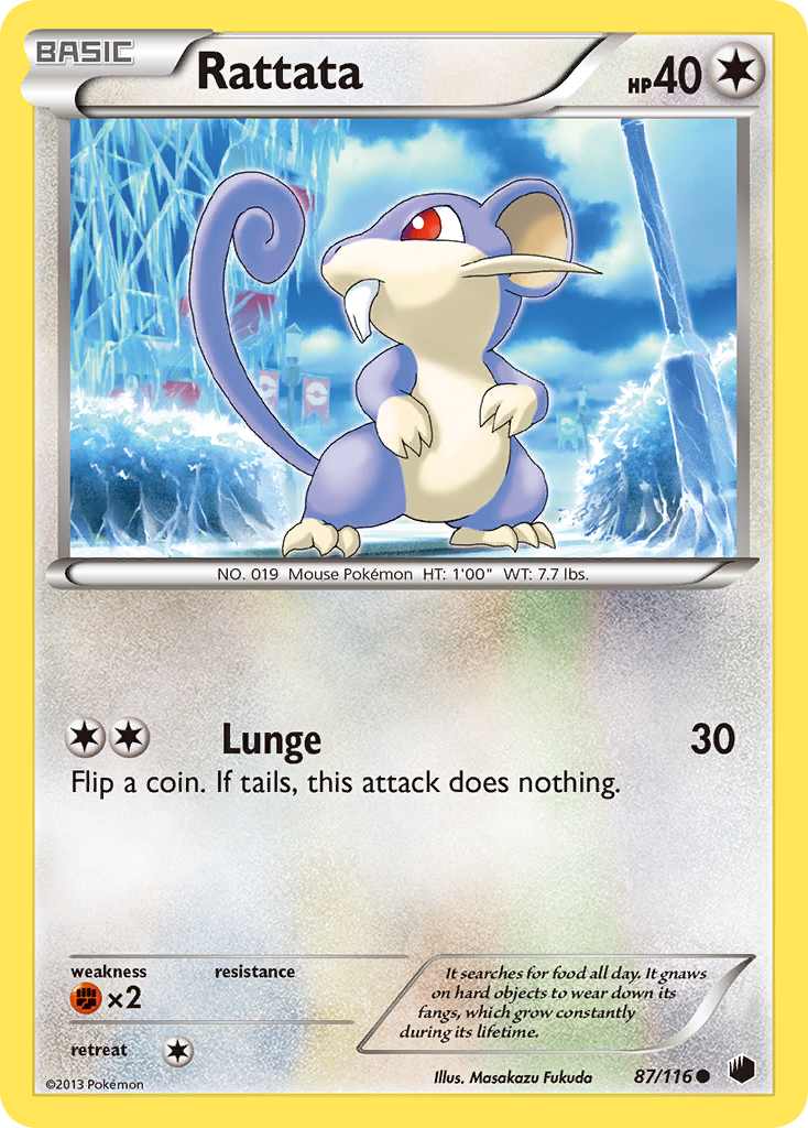 Rattata (87/116) [Black & White: Plasma Freeze] | Black Swamp Games