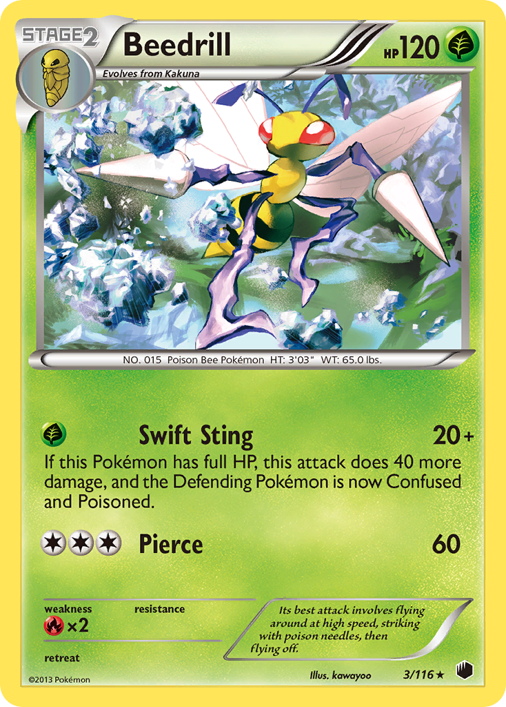 Beedrill (3/116) [Black & White: Plasma Freeze] | Black Swamp Games