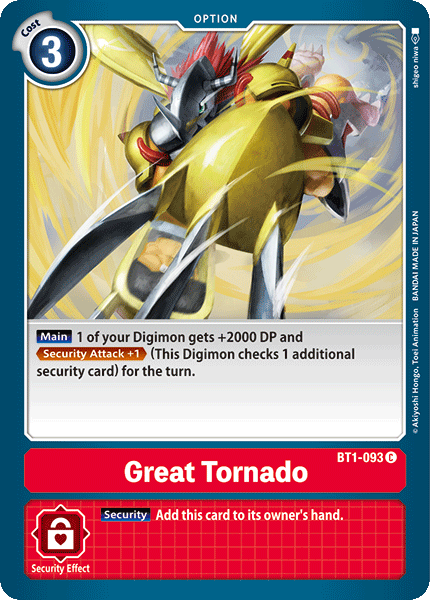 Great Tornado [BT1-093] [Release Special Booster Ver.1.0] | Black Swamp Games