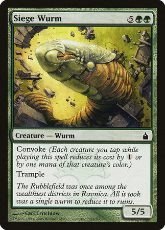 Siege Wurm [Ravnica: City of Guilds] | Black Swamp Games