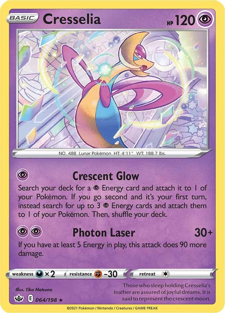 Cresselia (064/198) (Theme Deck Exclusive) [Sword & Shield: Chilling Reign] | Black Swamp Games