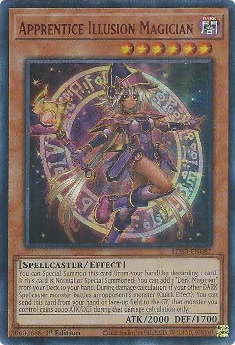 Apprentice Illusion Magician (Red) [LDS3-EN087] Ultra Rare | Black Swamp Games