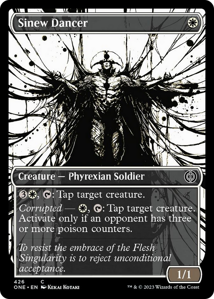 Sinew Dancer (Showcase Ichor Step-and-Compleat Foil) [Phyrexia: All Will Be One] | Black Swamp Games