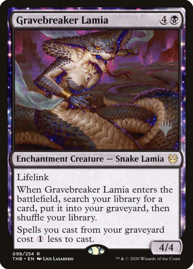 Gravebreaker Lamia (Promo Pack) [Theros Beyond Death Promos] | Black Swamp Games