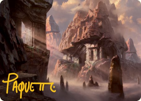 Mountain (277) Art Card (Gold-Stamped Signature) [Dungeons & Dragons: Adventures in the Forgotten Realms Art Series] | Black Swamp Games