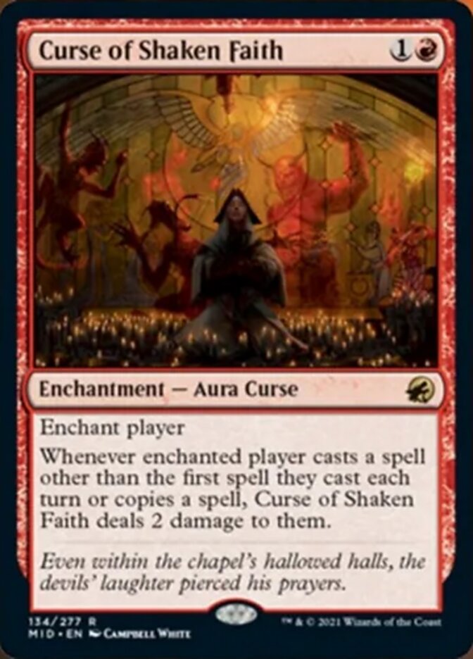 Curse of Shaken Faith [Innistrad: Midnight Hunt] | Black Swamp Games