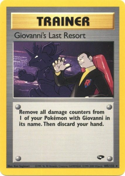 Giovanni's Last Resort (105/132) [Gym Challenge Unlimited] | Black Swamp Games