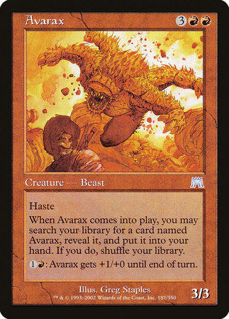 Avarax [Onslaught] | Black Swamp Games