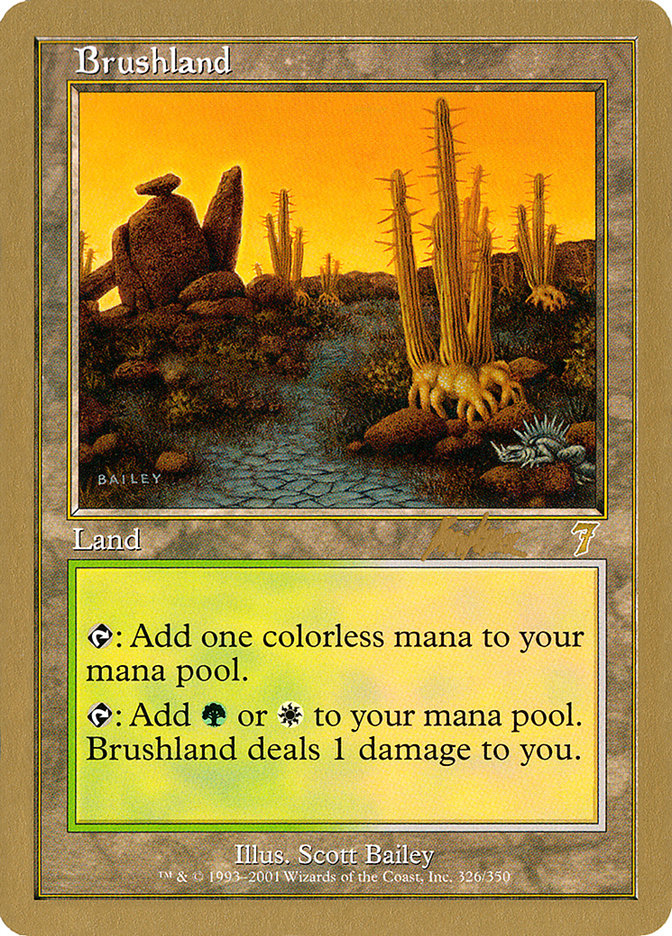 Brushland (Brian Kibler) [World Championship Decks 2002] | Black Swamp Games