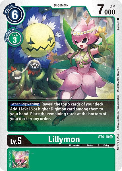 Lillymon [ST4-10] (Official Tournament Pack Vol.3) [Starter Deck: Giga Green Promos] | Black Swamp Games