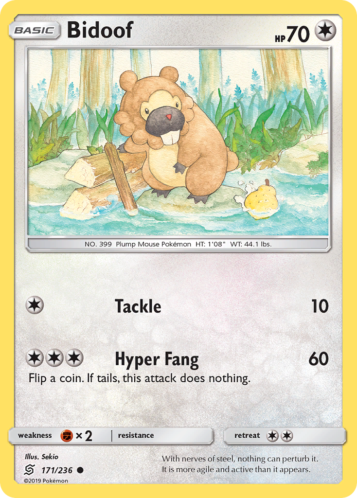 Bidoof (171/236) [Sun & Moon: Unified Minds] | Black Swamp Games