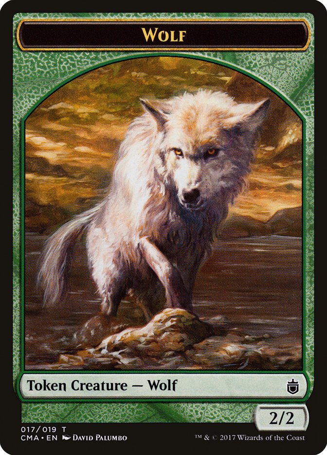 Wolf (017/019) [Commander Anthology Tokens] | Black Swamp Games