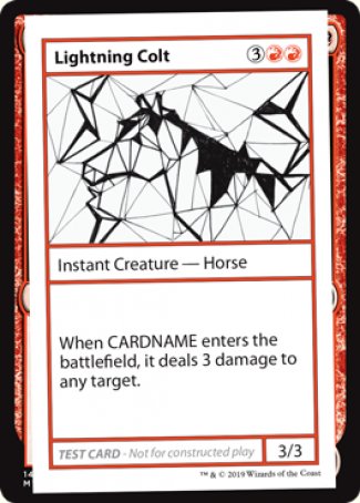 Lightning Colt (2021 Edition) [Mystery Booster Playtest Cards] | Black Swamp Games