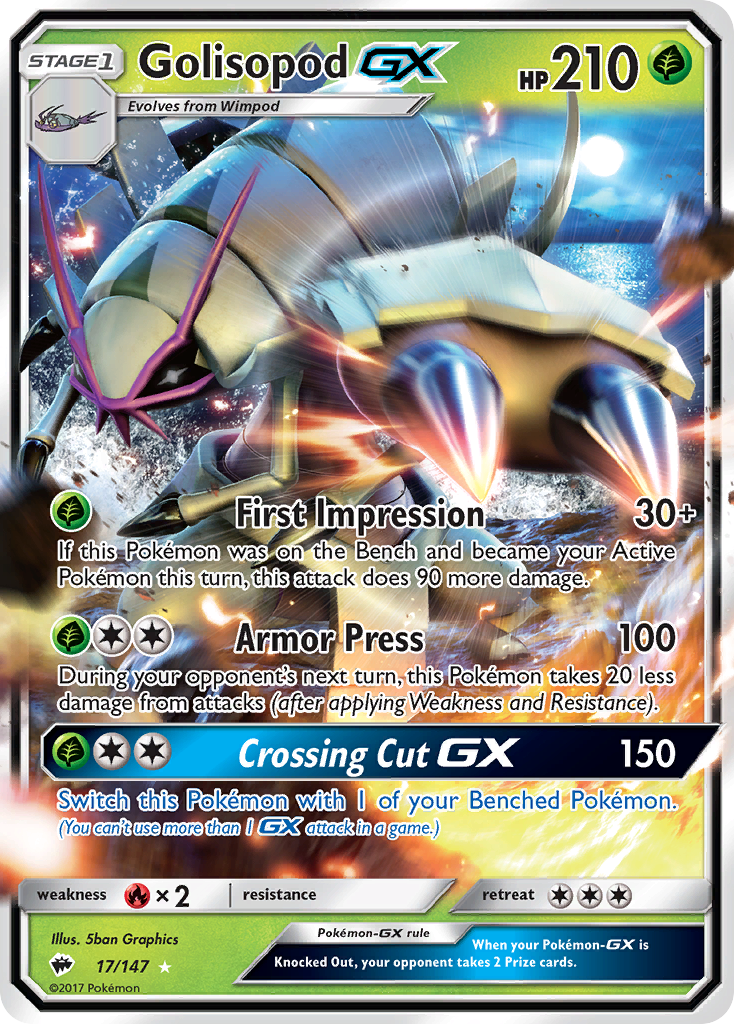 Golisopod GX (17/147) [Sun & Moon: Burning Shadows] | Black Swamp Games