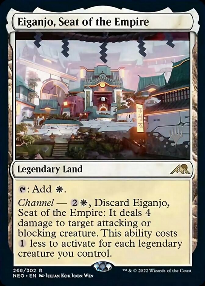 Eiganjo, Seat of the Empire (Promo Pack) [Kamigawa: Neon Dynasty Promos] | Black Swamp Games