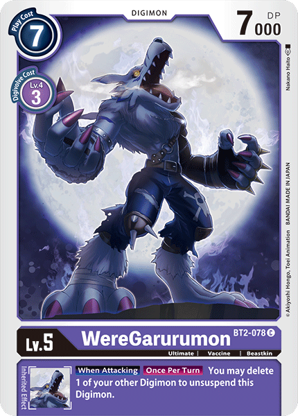 WereGarurumon [BT2-078] [Release Special Booster Ver.1.0] | Black Swamp Games