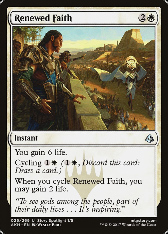 Renewed Faith [Amonkhet] | Black Swamp Games