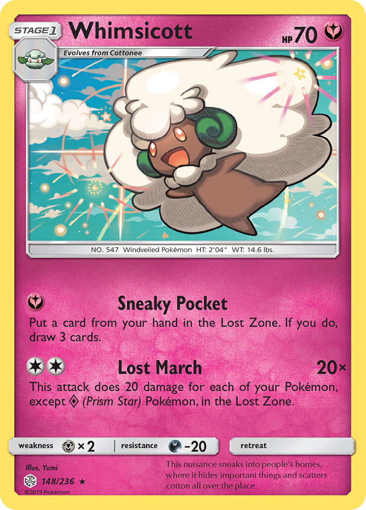 Whimsicott (148/236) [Sun & Moon: Cosmic Eclipse] | Black Swamp Games