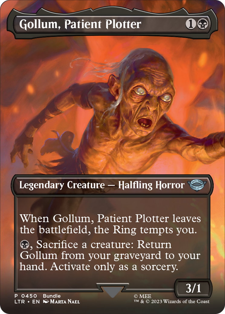 Gollum, Patient Plotter (Borderless Alternate Art) [The Lord of the Rings: Tales of Middle-Earth] | Black Swamp Games