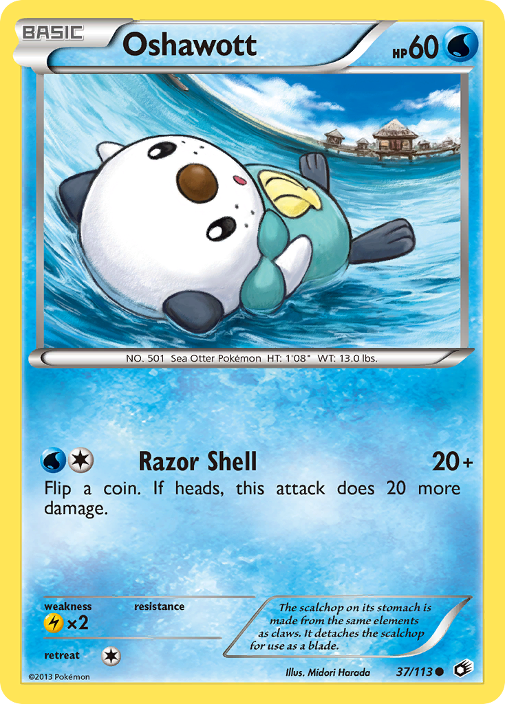 Oshawott (37/113) [Black & White: Legendary Treasures] | Black Swamp Games