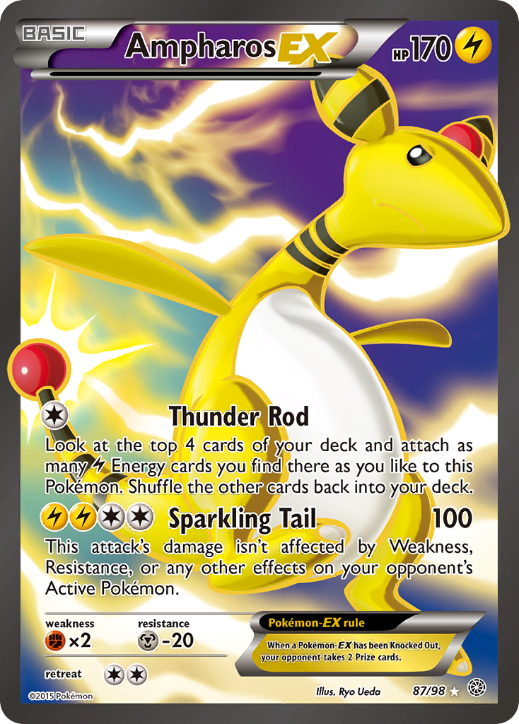 Ampharos EX (87/98) [XY: Ancient Origins] | Black Swamp Games