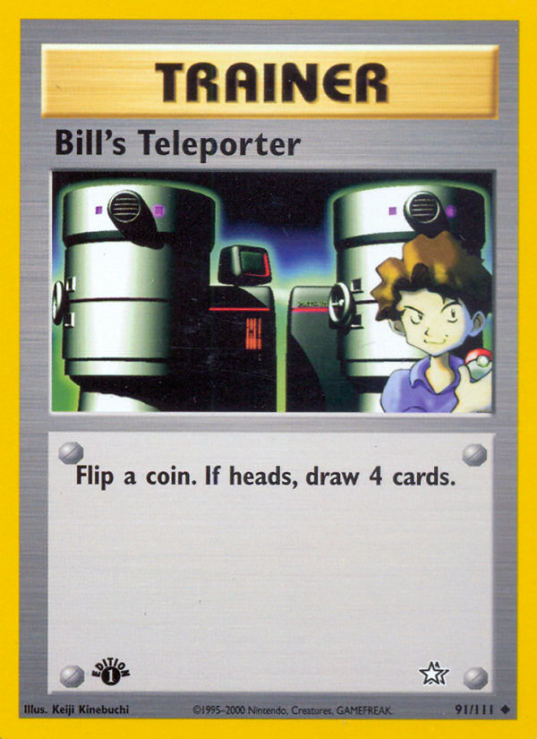 Bill's Teleporter (91/111) [Neo Genesis 1st Edition] | Black Swamp Games