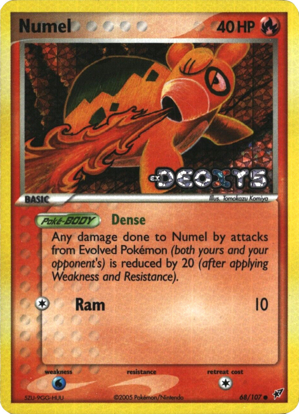 Numel (68/107) (Stamped) [EX: Deoxys] | Black Swamp Games