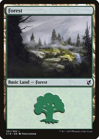 Forest (301) [Commander 2019] | Black Swamp Games