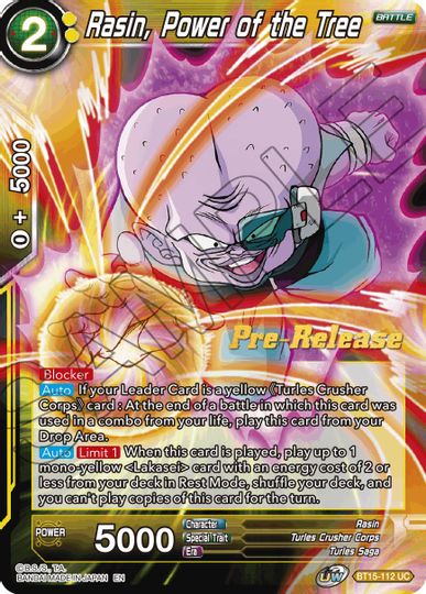 Rasin, Power of the Tree (BT15-112) [Saiyan Showdown Prerelease Promos] | Black Swamp Games