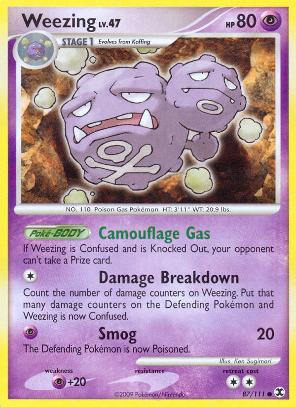 Weezing (87/111) [Platinum: Rising Rivals] | Black Swamp Games