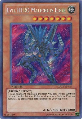 Evil HERO Malicious Edge [LCGX-EN029] Secret Rare | Black Swamp Games