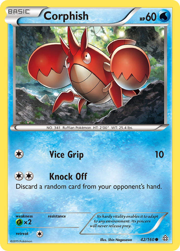 Corphish (42/160) [XY: Primal Clash] | Black Swamp Games
