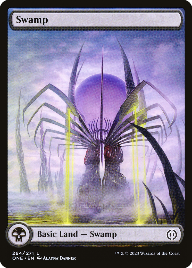 Swamp (264) (Full-Art) [Phyrexia: All Will Be One] | Black Swamp Games