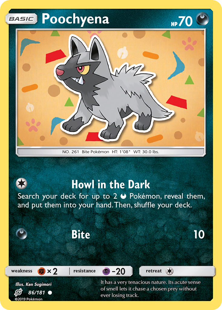 Poochyena (86/181) [Sun & Moon: Team Up] | Black Swamp Games