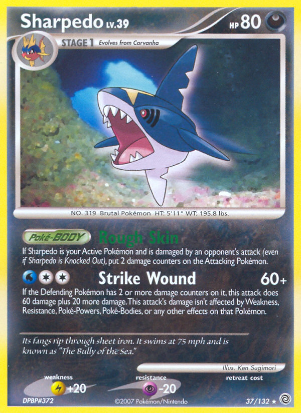 Sharpedo (37/132) [Diamond & Pearl: Secret Wonders] | Black Swamp Games