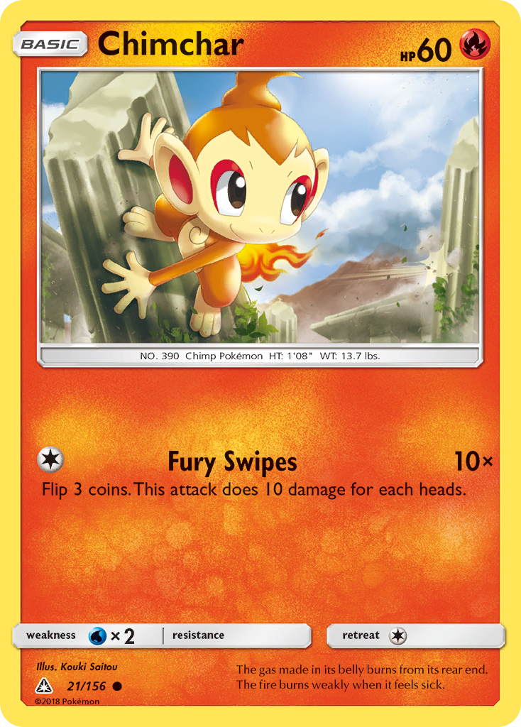 Chimchar (21/156) [Sun & Moon: Ultra Prism] | Black Swamp Games