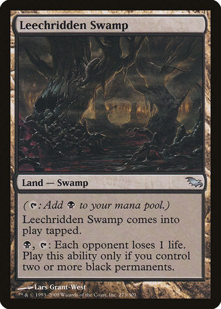 Leechridden Swamp [Shadowmoor] | Black Swamp Games