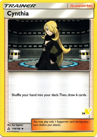 Cynthia (119/156) (Pikachu Stamp #24) [Battle Academy 2020] | Black Swamp Games